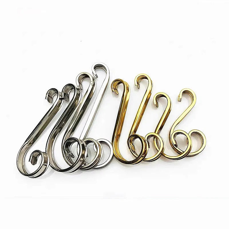 4 pieces unique 304 metal craft door applique door frame furniture window stainless steel S decorative flowers