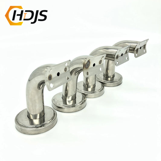 Circular Tube Fixed Tray, 25 Circular Tube Hollow Stainless Steel Handrail Bracket, Wall Bracket, Flat Handrail, Stair Accessori