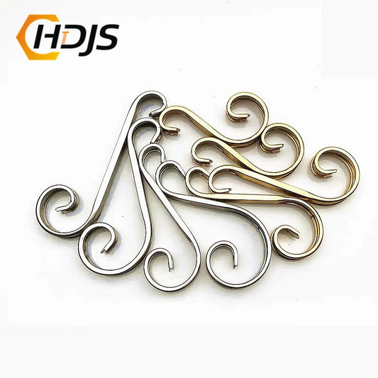 4 pieces unique 304 metal craft door applique door frame furniture window stainless steel S decorative flowers