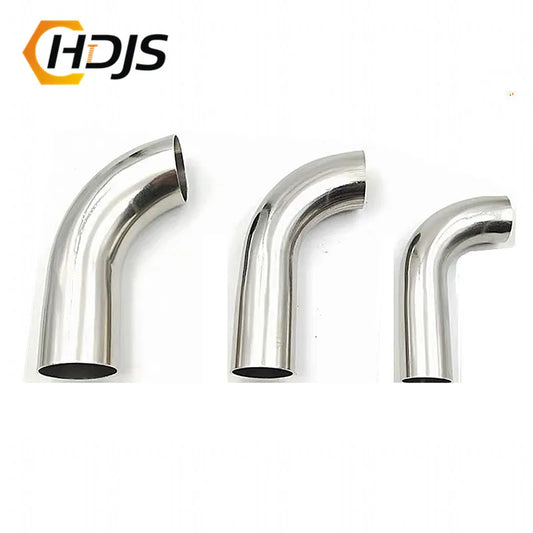 304 stainless steel OD elbow 90 degree elbow seamless welded joint bracket long elbow