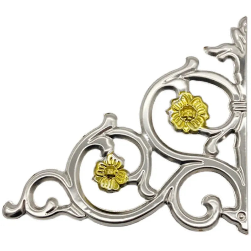 Stainless Steel Double-sided thickened Decorative Flower Gate Courtyard Fence Guardrail Fittings Crown Flower stamped flower