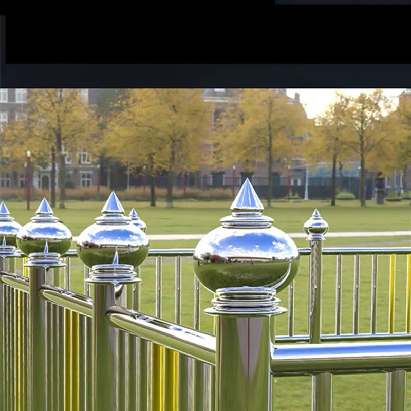 304 stainless steel stair ball, spire ball connected to the ball frame welded hollow ball, suitable for guardrail anti-theft